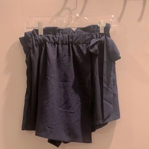 Navy Tie Skort